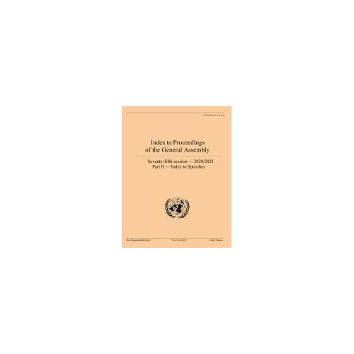 Index To Proceedings Of The General Assembly 2020/2021