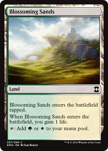 Sables Verdoyants - Blossoming Sands - Magic Mtg - Eternal Masters - C