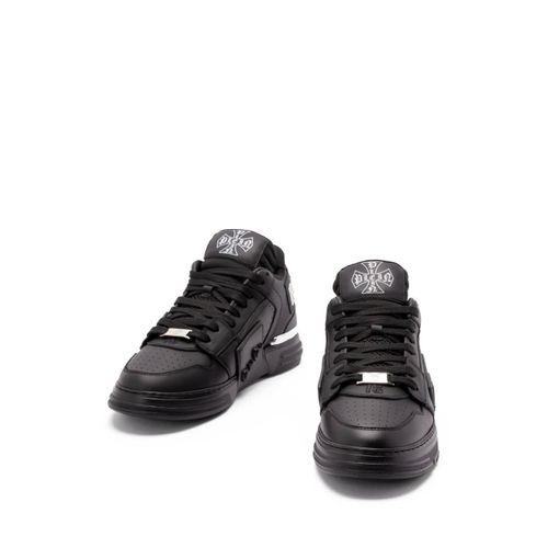 Philipp Plein Baskets En Cuir À Logo Embossé - Noir