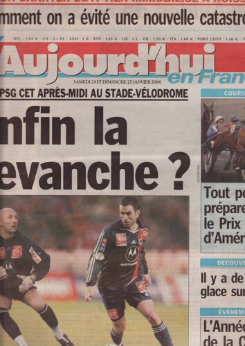 Aujourd'hui (Quotidien) / 25-01-2004 N°813 : Indochine (1/2p) - Britney Spears (1/2p)