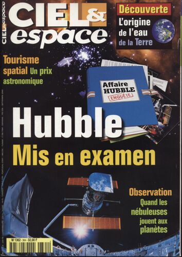Ciel Et Espace N° 364 Du 01/09/2000 - Sommaire - Edito - Telescopages - Cosmotheque - Image Du Mois - Astroflashes - Satellites Cluster - Salsa Et Samba Dans La Steppe Kazakh - Mars La Nasa Voit Grand - Exoplanete - La Seconde Generation - Une Nai...