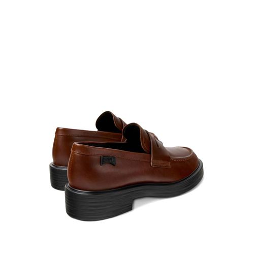Camper Mocassins Dean En Cuir À Entaille Penny - Marron