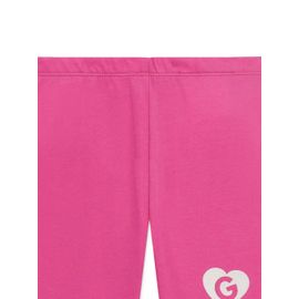 Guess Kids Pantalon À Logo Coeur Imprimé - Rose