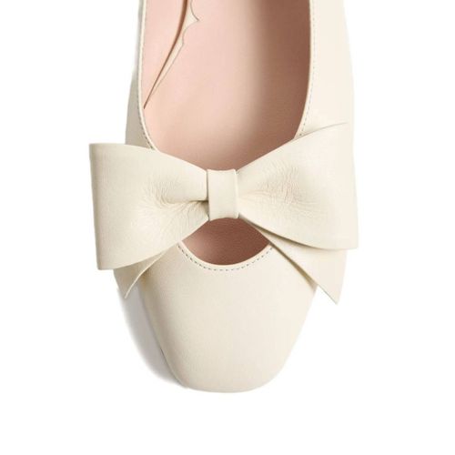 Valentino Garavani Ballerines Bowow - Tons Neutres