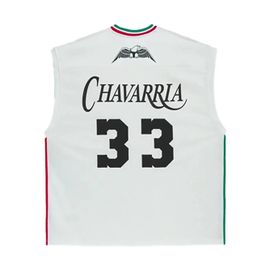 Adidas Débardeur Jabbar Bball 'willy Chavarria - Off White/Black' - Blanc