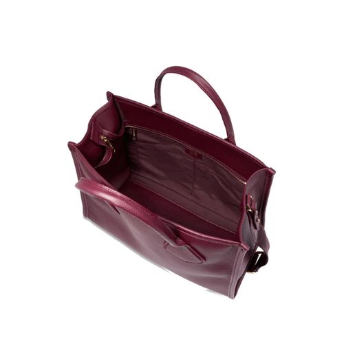 Lancel sac cabas médium à logo embossé - Violet