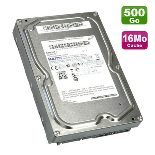 Disque Dur 500Go SATA 3.5" Samsung HD502HJ HP 588579-001 460579-001 7200RPM 16Mo