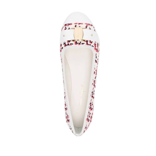 Ferragamo Espadrilles Kacy À Design Tissé - Blanc