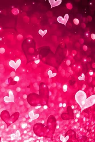 Notebook: Pink Hearts 6x9 200 Lined Page