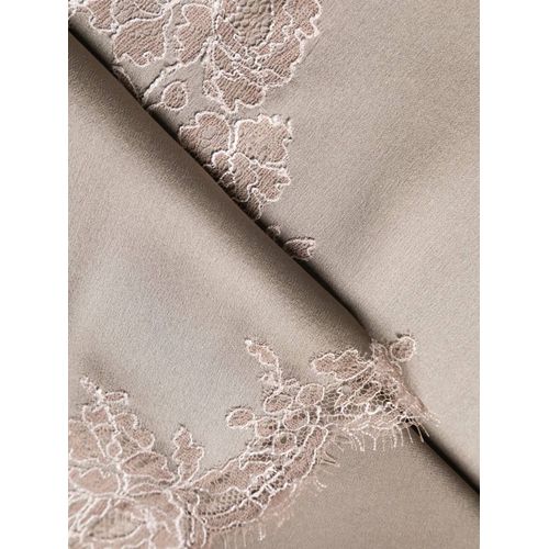 Carine Gilson Caftan À Détail De Dentelle - Gris