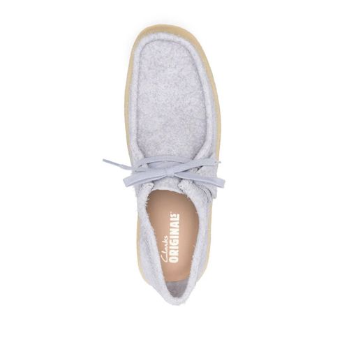 Clarks Originals Mocassins Wallabee Cup En Cuir - Gris