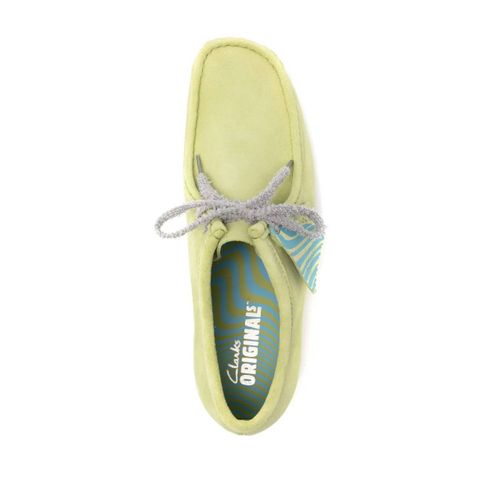 Clarks Chaussures Bateau Wallabee En Daim - Vert