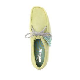Clarks Chaussures Bateau Wallabee En Daim - Vert
