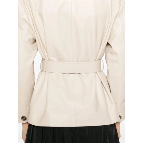 Yves Salomon Veste De Moto En Cuir - Tons Neutres