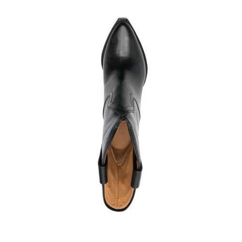 Isabel Marant Bottines Leyane 90 Mm En Cuir - Noir