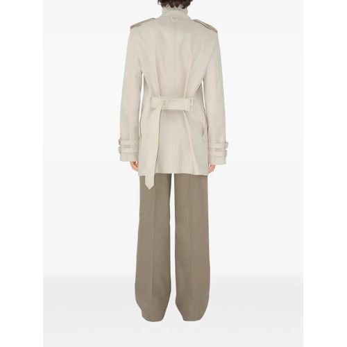 Burberry Trench Court En Coton - Tons Neutres