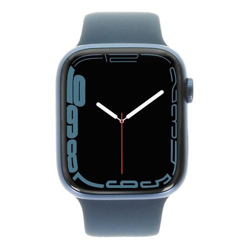 Apple Watch Series 7 Gps + Cellular 45mm Aluminium Bleu Bracelet Sport Bleu