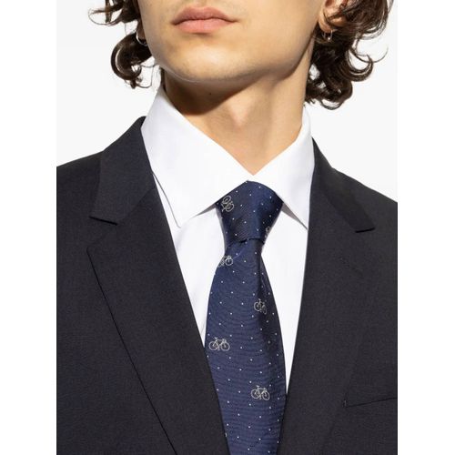 Paul Smith Cravate Imprimée - Bleu