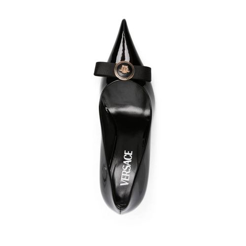 Versace Escarpins Gianni Ribbon 85 Mm - Noir