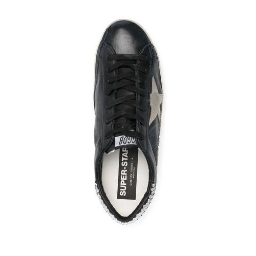 Golden Goose Baskets Lacées À Patch Étoile - Noir - 41-45