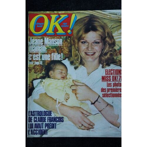 Ok ! Âge Tendre 116 - 3 Au 9 Avril 1978 - Jeane Manson - Claude François - Dave - Veronique Sanson - Patrick Dewaere