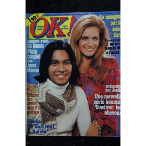 Ok ! Âge Tendre 51 - 3 Au 9 Janv. 1977 - Dalida Shake -Jeane Manson - Julien Clerc - Dave