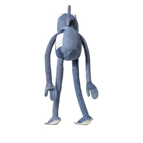 Readymade peluche grenouille en jean - Bleu