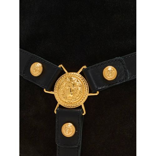 Balmain Bottes Eva 95 Mm En Daim - Noir