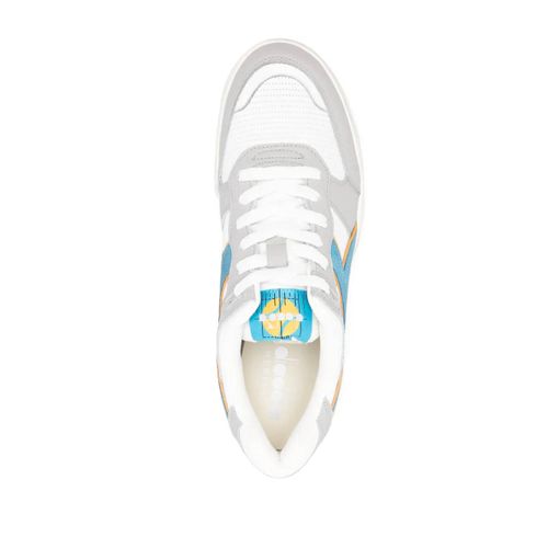 Diadora Baskets B560 Used En Cuir - Blanc