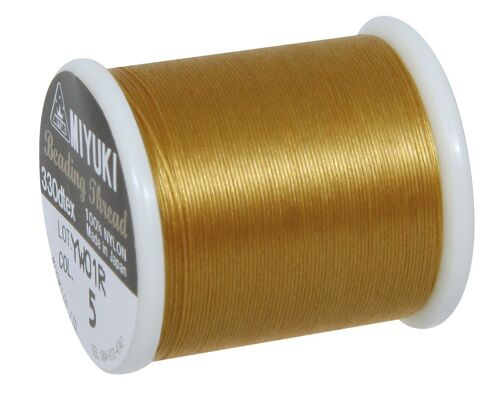 Fil Pour Perle Rocaille/Miyuki Doré 50 M - Rayher