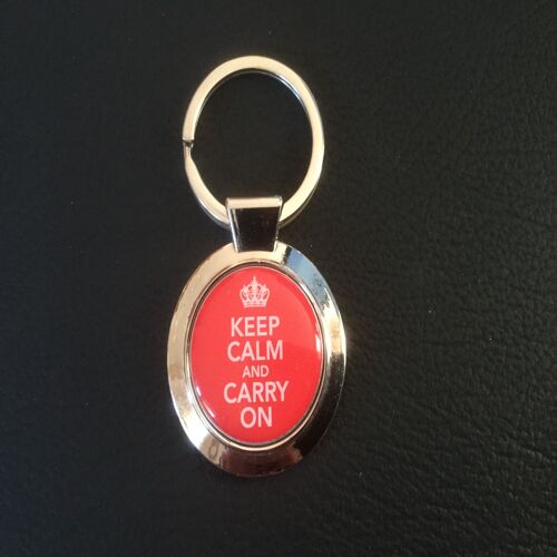 Porte Clés Keep Calm And Carry On 
