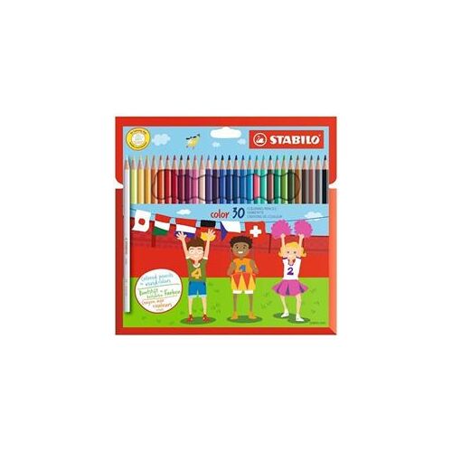 Stabilo Color - Crayon De Couleur - Couleurs Vives Assorties - 2.5 Mm - Pack De 30