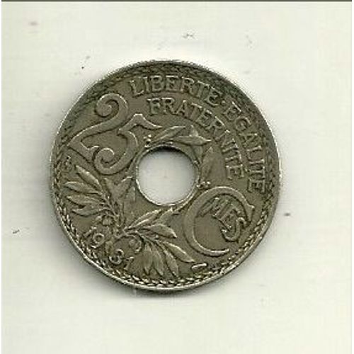 Pièce De 25 Centimes Lindauer 1931