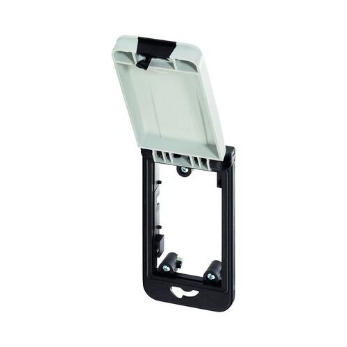 Cadre encastrable 1 x gris fermeture 3 mm double barque avec piquage. Bouton rotatif Modlink MSDD Murr Elektronik Contenu: 1 pc(s)