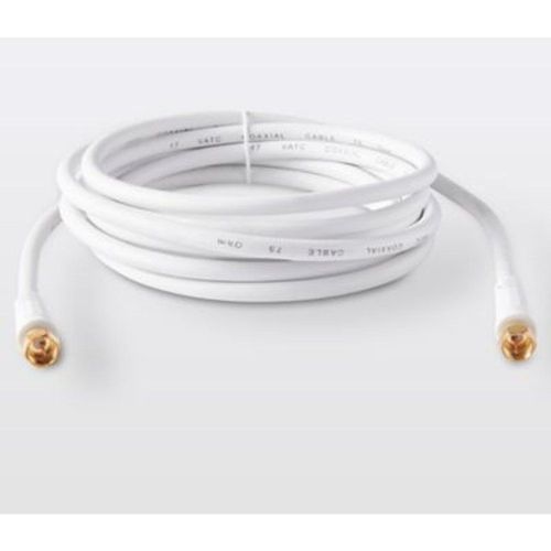 Câble Type F Mâle / Mâle blanc  Doré Blyss  3 m