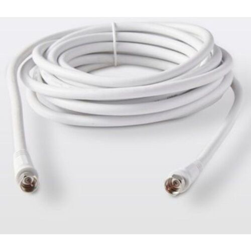 Câble type F 3C2V Mâle / Mâle blanc Blyss  5 m