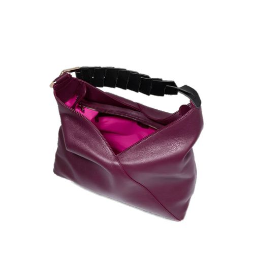 Lancel sac porté épaule Pagode en cuir - Rouge