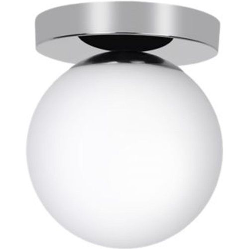 Plafonnier De Salle De Bain E14 40w Ip44 - 16cm Goodhome Argent