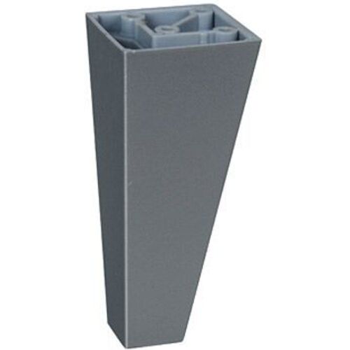 Pied de canapé gris alu H. 100 x 45x45 cm