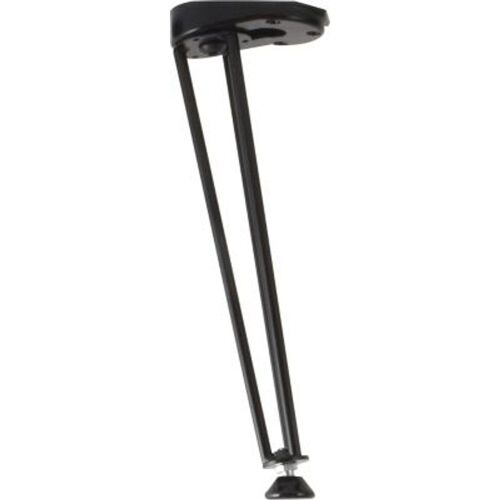 Pied de table en métal noir H.30 cm