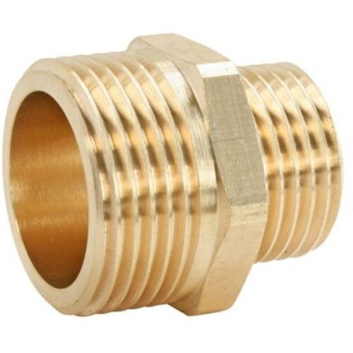 Mamelon réduit laiton Mâle 15/21 (1/2") - Mâle 12/17 (3/8") - sac het de 2 pièces