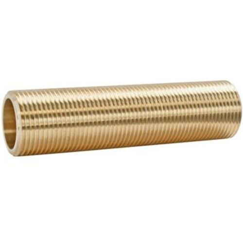 Tube fileté laiton 10cm - double Mâle 20/27 (3/4")  lot de 2