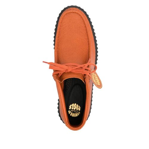Martine Rose Bottines Lacées À Bout Rond - Orange