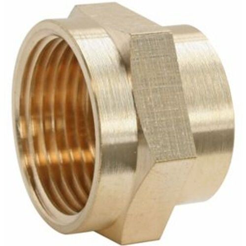 Réduction laiton avec butée interne Femelle 15/21 (1/2") - Femelle 12/17 (3/8")  lot de 2