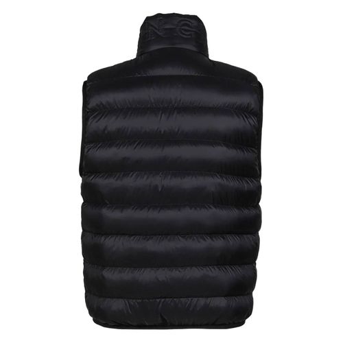 Moncler Gilet Matelassé À Patch Logo - Noir