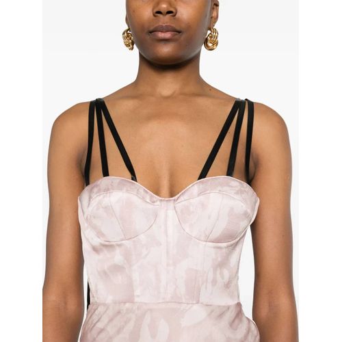 Pinko X Patrick Mcdowell Robe Longue Satinée - Rose