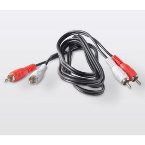 Cordon audio Jack 3.5 Mâle 2RCA Mâle noir Blyss  1 m