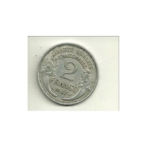 Pièce De 2 Francs Morlon Aluminium 1947