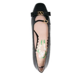Valentino Garavani Escarpins Bowow Décolleté 45 Mm - Noir