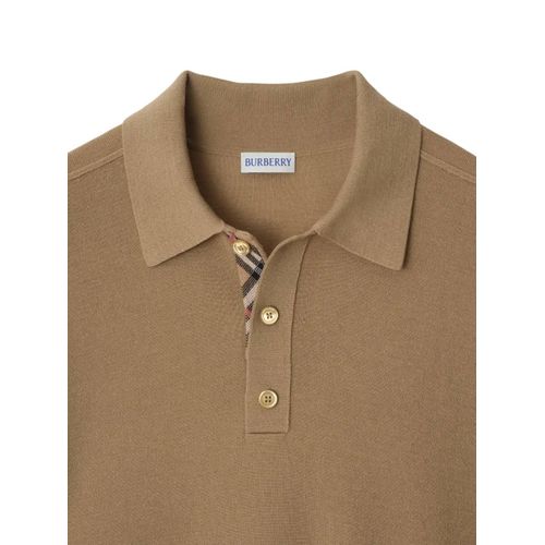 Burberry Polo En Maille - Marron